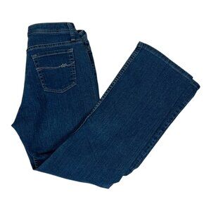 Vintage Wrangler Jeans Womens Size 8 Boot Cut Stretch Blue Denim Mid Rise Y2K